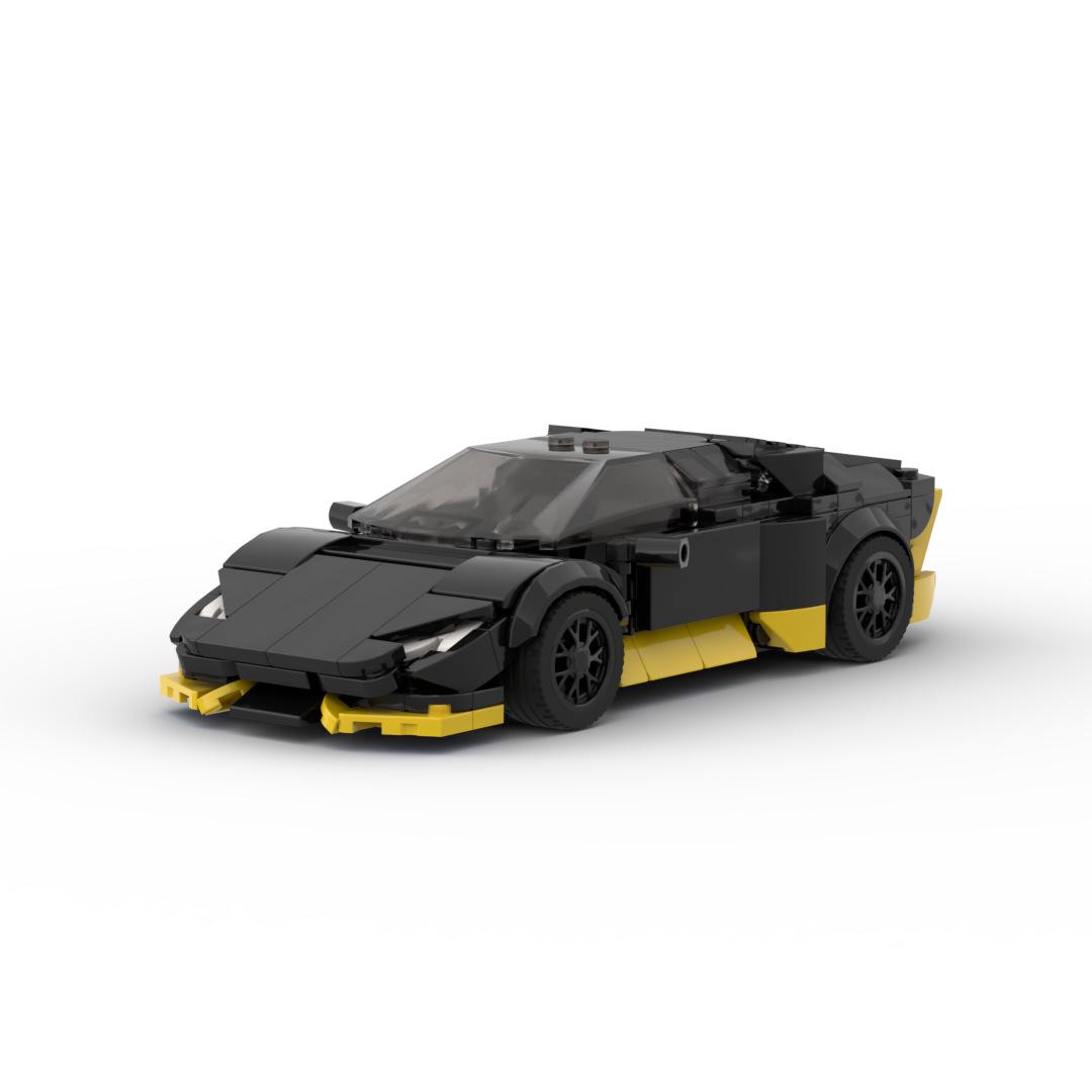 

MOC 8-Stud Lamborghini Huracan Compatible Blocks - Educational Racing Car Series