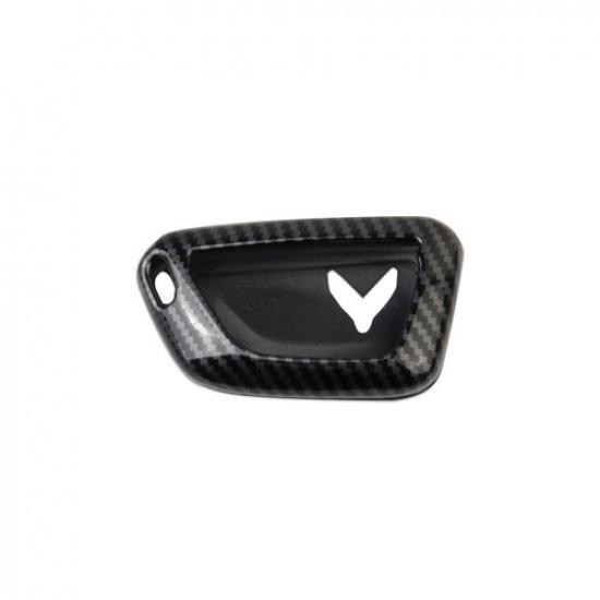 Carbon Fiber Style  Key Fob Case Cover Trim for Chevrolet Corvette C8 -2025