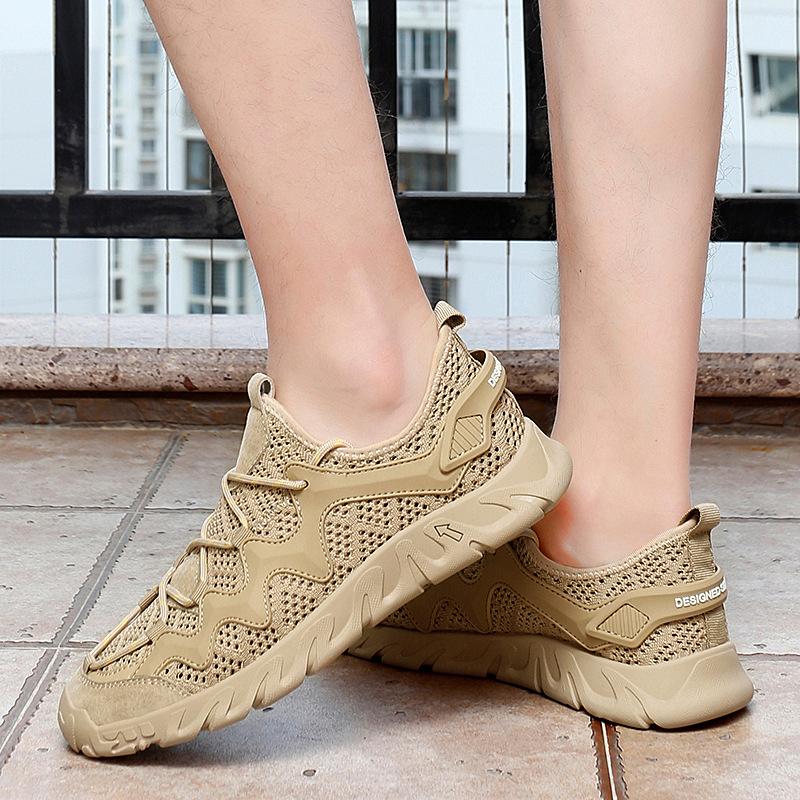 Men's Shoes New Summer Trendy Hollow-out Breathable Mesh Shoes Outdoor Casual Sport Climbing Shoes Sandals