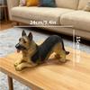 German Shepherd Wolf Dog Resin Figurine – Cross-border Animal Statue Ornament