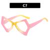 2023 Trendy Cat Eye Anti-Blue Light Butterfly Glasses with Irregular Large Frame