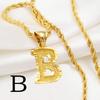 Anniyo AZ Letters Kettingen Dames Heren Verguld Initial Hanger Touwketting Engelse Letter Sieraden Alfabet Afrikaans #058002B