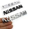 3D ABS Car Rear Trunk Bumper Emblem Lettering Sticker for X-trail Qashqai Rogue Sport Kicks Tiida Altima Versa Juke Leaf