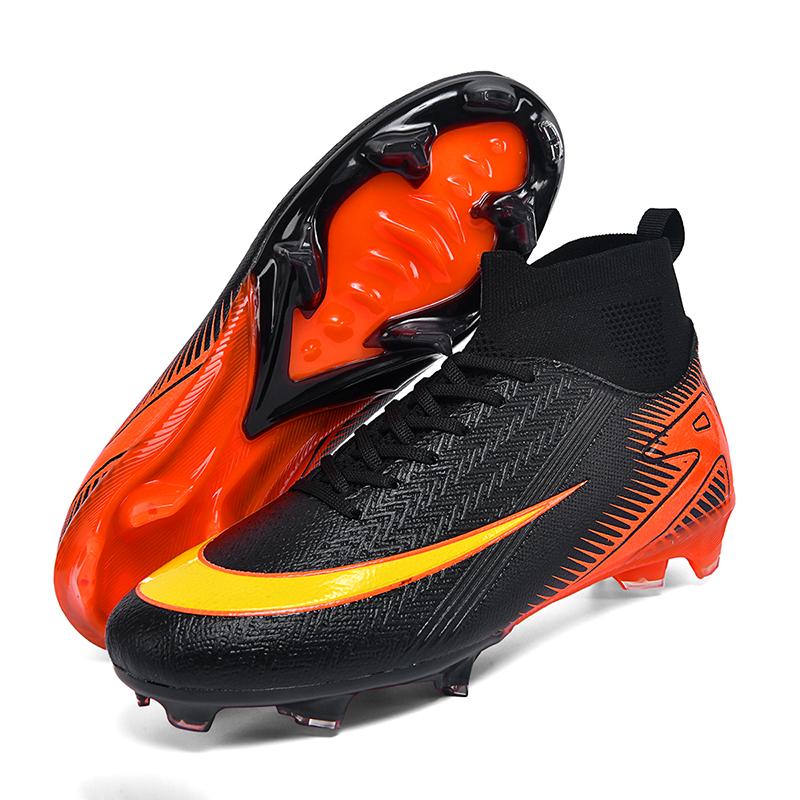 Futsal Hallensport Neueste Herren Fußballschuhe Kunstrasen Fußballschuhe Spiel Fitness Tf/Fg Stiefel Kinder Knöchel - Hohe Qualität 36