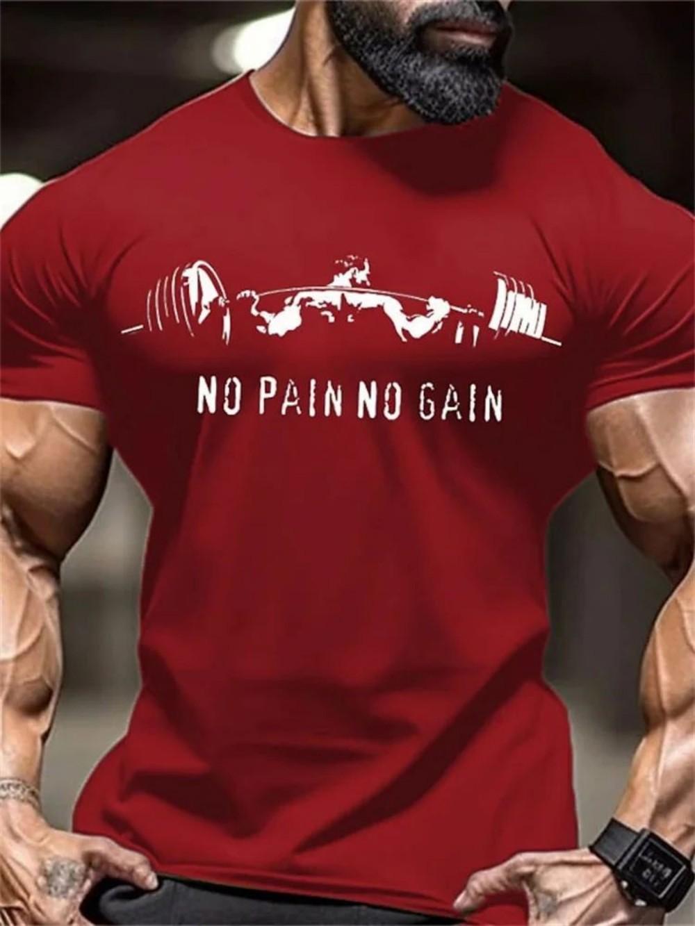 Summer 2026 New Unisexs Strong Fitness Sports Letter Printed Round Neck Tshirt Fitness Competition Training Suit XL