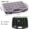 Multi-Compartment Organizer Box For Screws & Small Parts Handheld Durable Plastic Hardware And Jewelry Storage Case Compact