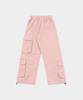 SLOW RECORD HOUSE Big Pocket Cargo Pants_Pink