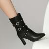 Vintage Boots For Women Fashion Cool Style Pointed Toe Heel Boots For Women Booties Popular Ankle Boot Trendy Shoes For Womens