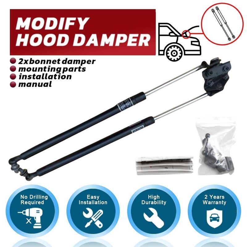 for Subaru Impreza WRX STI Forester 2008-2014 Front Bonnet Hood Modify Gas Struts Bars Spring Damper Lift Support Absorber