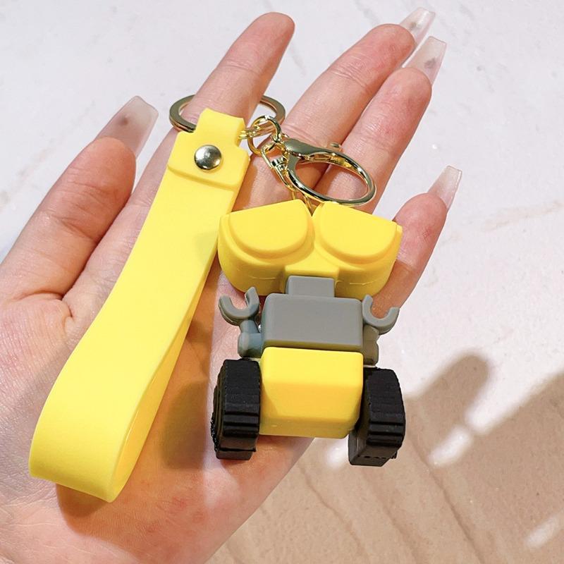 Cute Cartoon Robot Mobilization Keychain Walli Eva Keychain Men And Women Bag Pendant Children'S Birthday Gift Christmas Gift