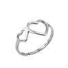 Women's Gold Geometric Cutout Wide Band Cross Ring - European & American Hip Hop Style