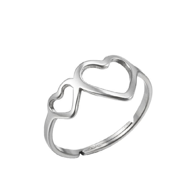 Women's Gold Geometric Cutout Wide Band Cross Ring - European & American Hip Hop Style