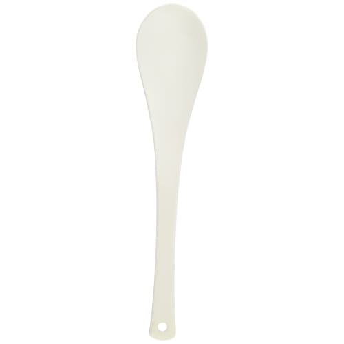Wada Corporation Enamel Kitchen Renge Spoon, 180mm, White