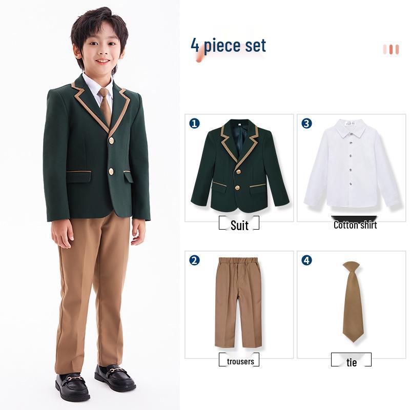 British Style Autumn/Winter School Uniform Set for Boys and Girls