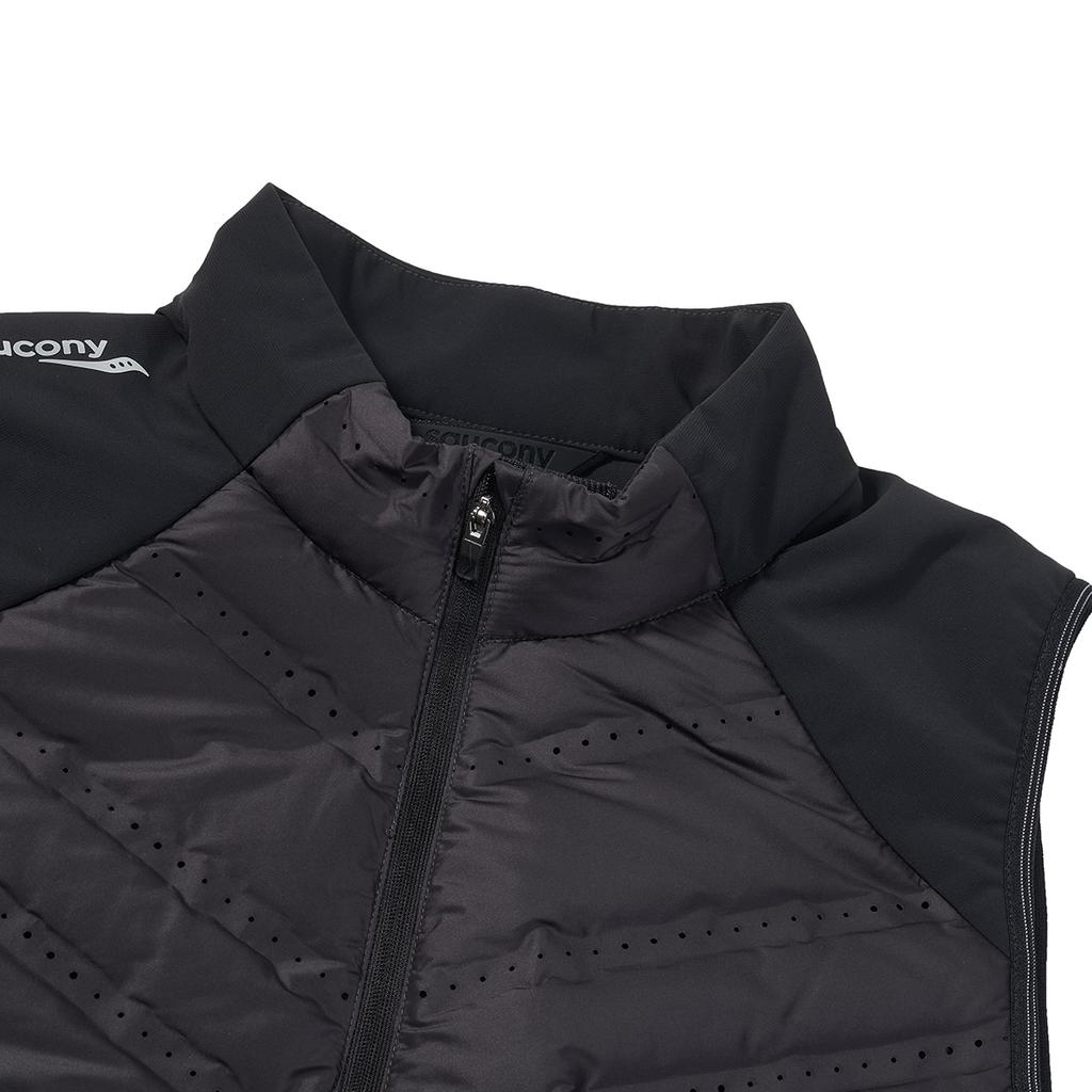 SAUCONY Running Training Series Fashion Comfortable Skin-Friendly Stand Collar Down Vest Unisex Vests SA1250PV94T-BK001