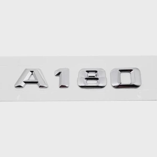 Car Tailgate Sticker Rear Trunk 3D Letter Emblem Badge for Merced-es Ben-z  A Class A45 A63 A140 A160 A180 A200 A220 A250 A260