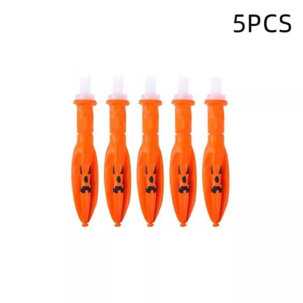 5Pcs Thicken Halloween Inflatable Pumpkin Balloons Latex Orange Halloween LED Balloons Halloween Decorations Party Decoration