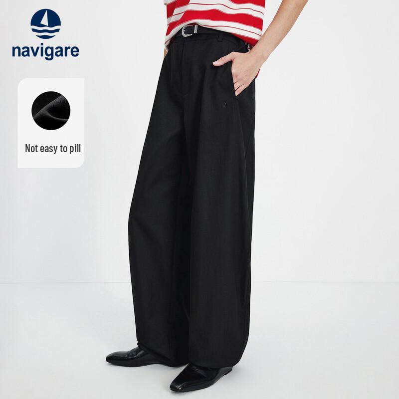 Navigare Women s Casual Wide-Leg Long Pants L