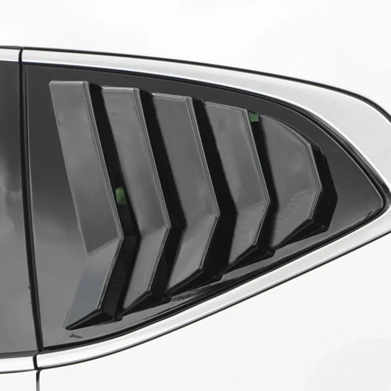 For Honda CR-V CRV 2017 2018 2019 2020 2021 2022 Car Rear Window Louver Shutter Cover Side Vent Blinds Trim Sticker Carbon Fiber