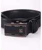 Hejiseumaenaegseseoli Black Buckle Logo Decoration Cowhide Automatic Belt Hjbe6F780Bk