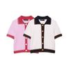 European and American Style, New Women's Clothing, Foreign Style, Short-sleeved Knitted Jacket with Thread Decoration 6771/107/620