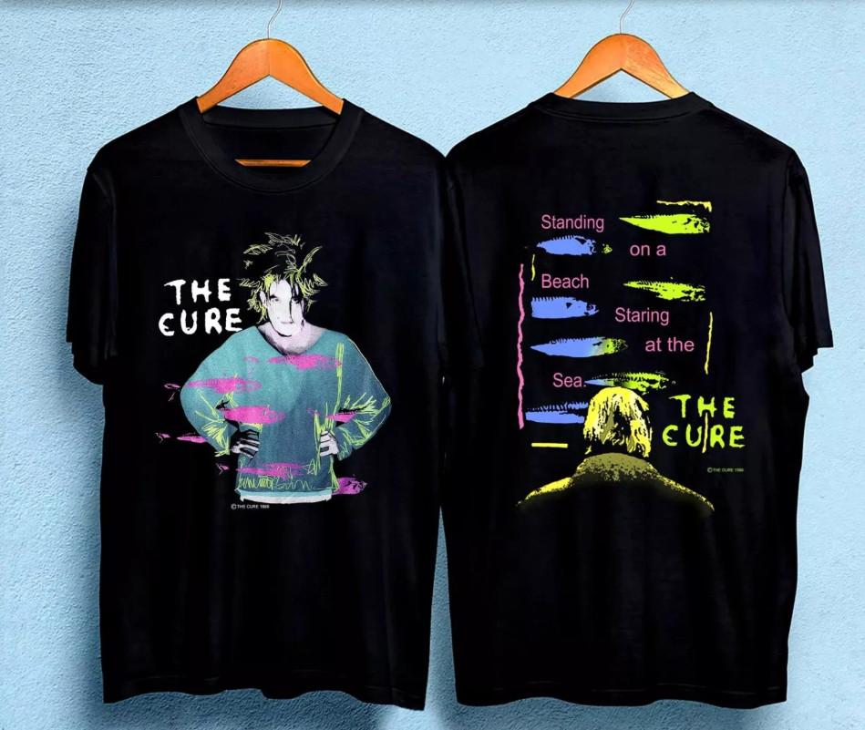 1986 The Cure Standing On A Beach Staring At The Sea T-Shirt XXXXL