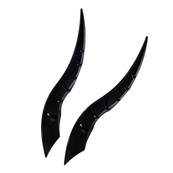 1 Pair Car Dragon Horn Decoration Personalized Vehicle Modifications 3D Horns Sticker Ornament for SUV Sedan Hatchback