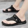 Fashion 2024 New Leather Boy Wading Shoes Male Outdoor Luxury Sandals Big Size 38-46 Summer Cool Men Sandals Casual Designer Beach Shoes