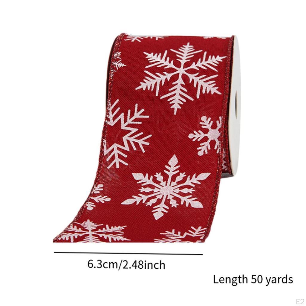 Christmas Decoration Ribbon, Gift Wrapping Creative Wired Edge Holiday Decorative