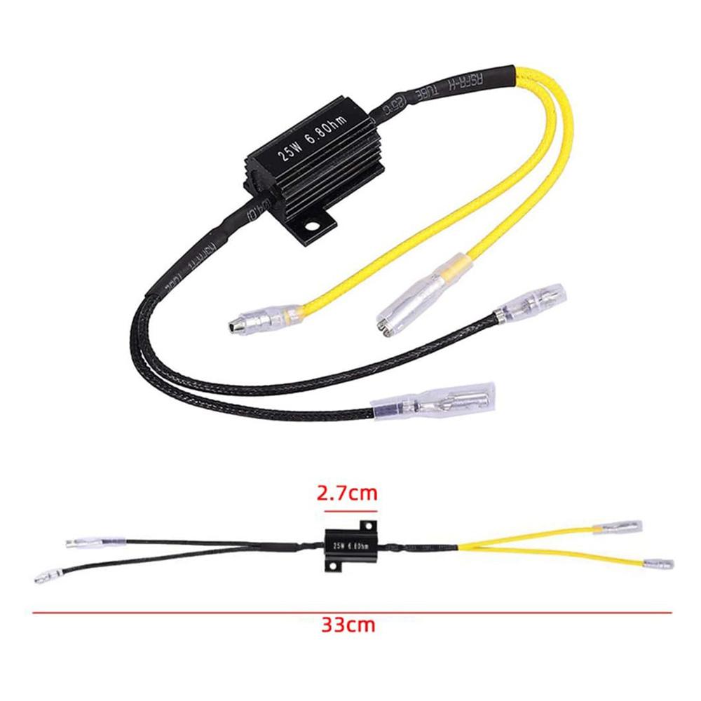 4x Resistors Cable LED Mini Turn Signal Motorcycle 6.8Ohm 25W Resistor Resistor
