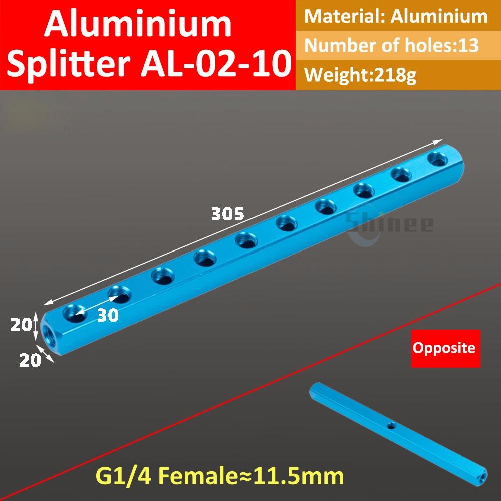 Blue Bus Plate Al-234-12 1/2 Pneumatic Connector Bus Exhaust Distribution Board Air Source Branch Connector Arrangement Multiway