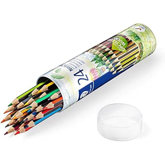 Crayons De Couleur - STAEDTLER - Noris Colour - 24 Pièces - Bio-matériau - Hexagonaux
