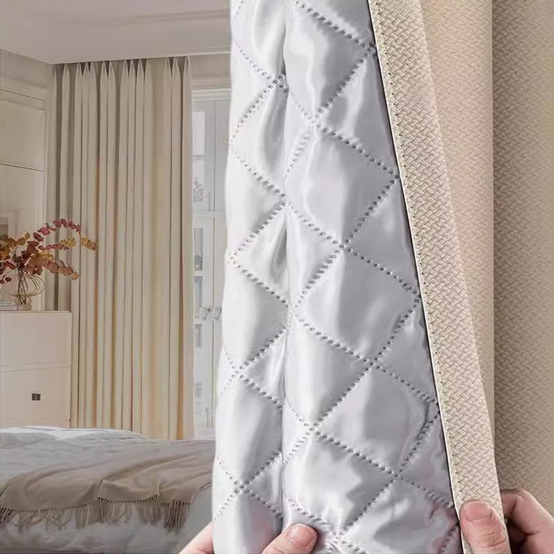 Ultra Soundproof Blackout Curtains 2025 New Edition – Windproof, Thermal Insulated, Sun-blocking, Heat-insulating, Thickened Cot