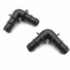 10pcs black 12 mm hose connector barb interfaces irrigation tool industrial equipment, pipes 90-degree steering components