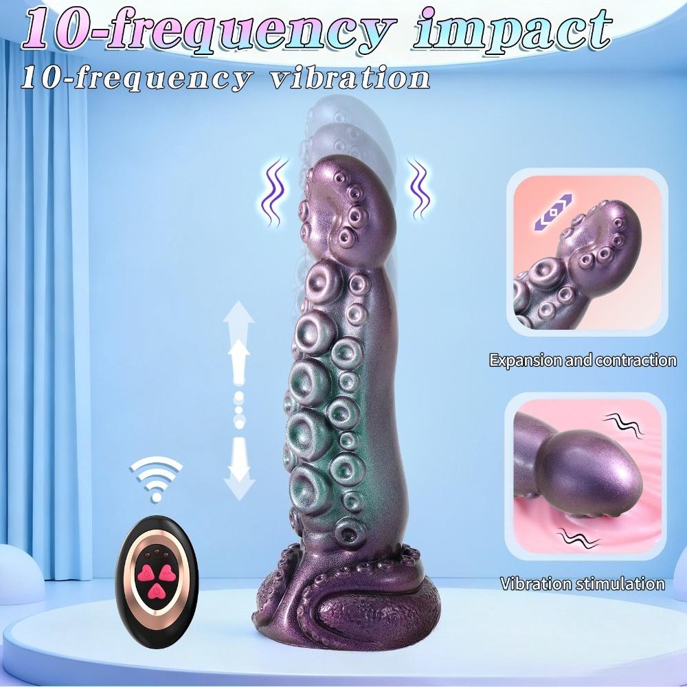 Realistic Thrusting Vibrator for Women - Silicone Dildo & Anal Plug, Remote Control, G-Spot & Dual Stimulation, Waterproof Adult Toy