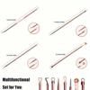 4PCS/set Stainless Steel Rose Gold Acne Needle Double Headed Acne Needle Blackhead Removal and Squeezing Tool