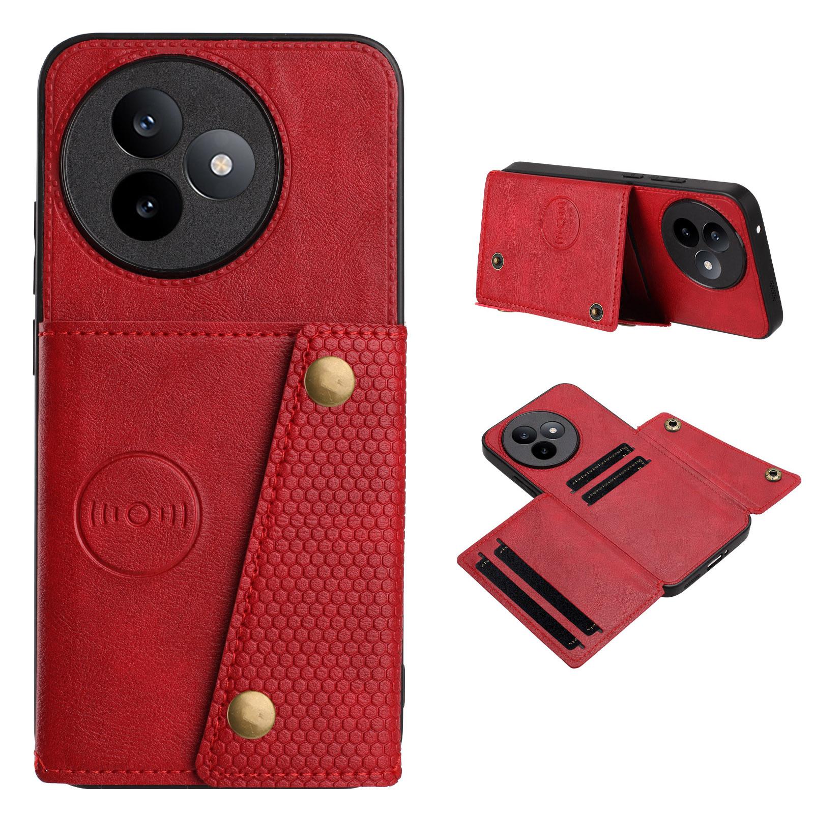 

For Xiaomi Redmi K80 Ultra 5G Case with Card Slots Kickstand Leather + TPU Phone Cover