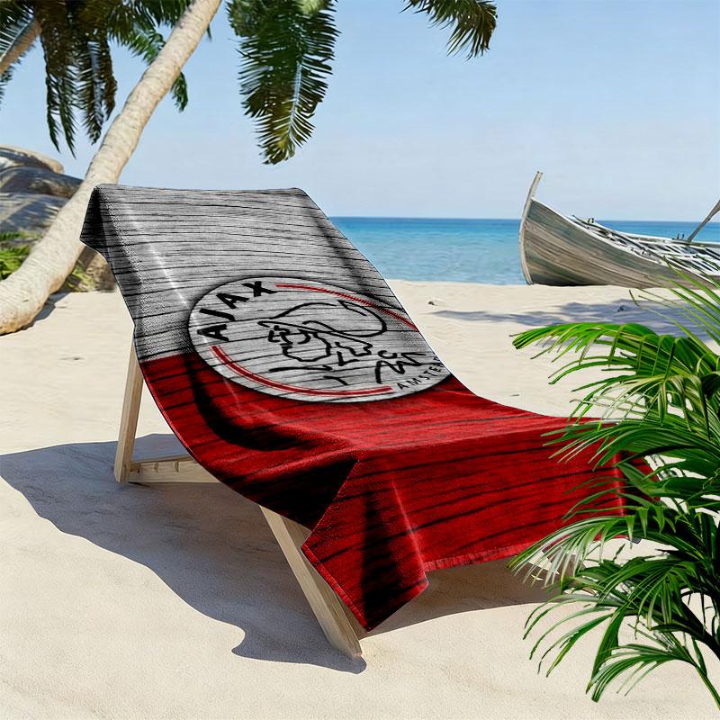 Toalla de Playa con Estampado del AFC Ajax, Toalla Grande Suave de Secado Rápido para Playa, Camping, Natación