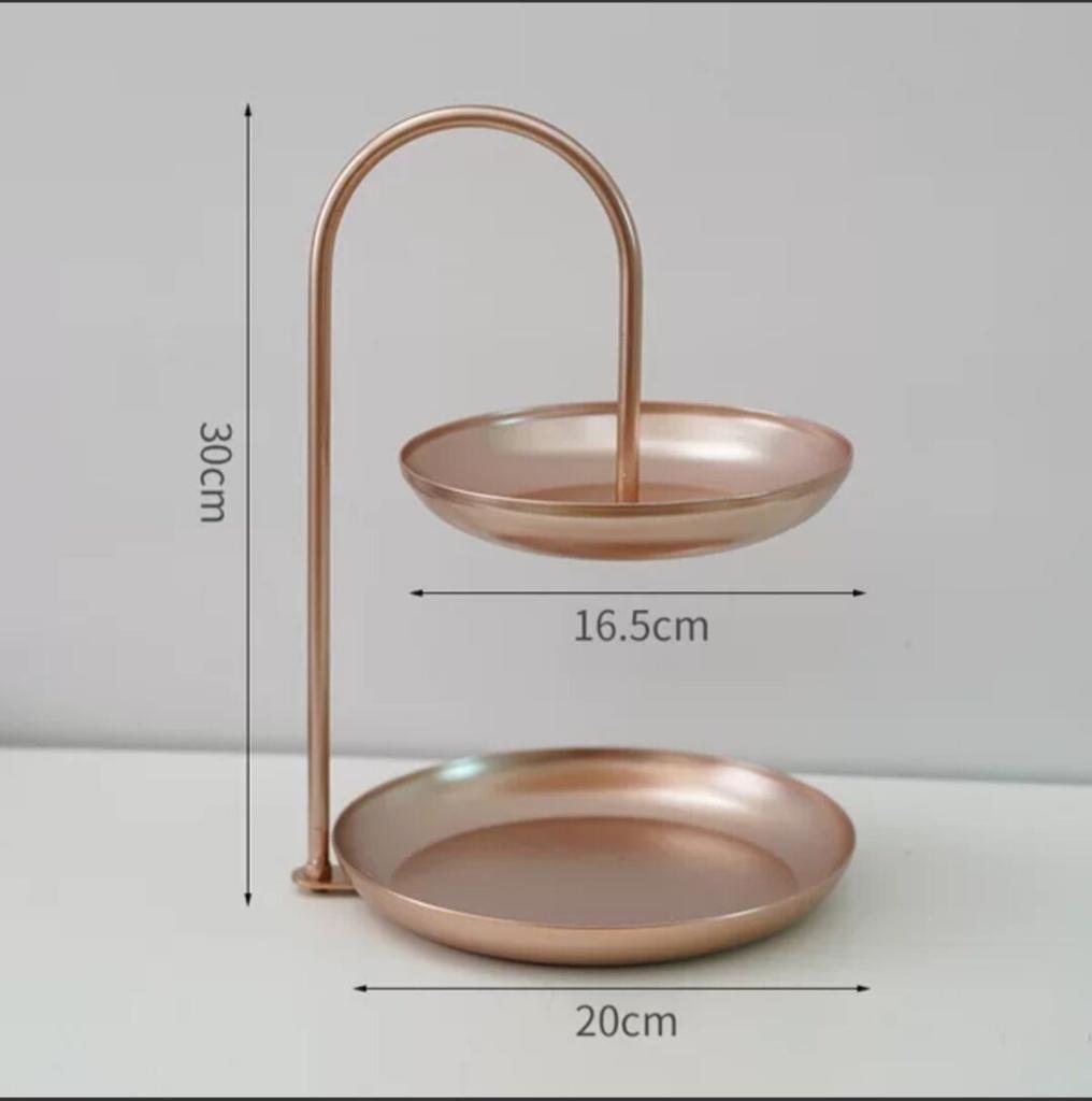 Nordic Iron Art Tray 3 Layer Fruit Plate Creative Candy Dish Coffee Table Plate Multifunctional Storage for Home