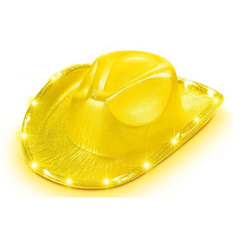 Lighted Fun Cowboy Hat Fixed Shape Halloween Christmas Party Gatherings Supplies