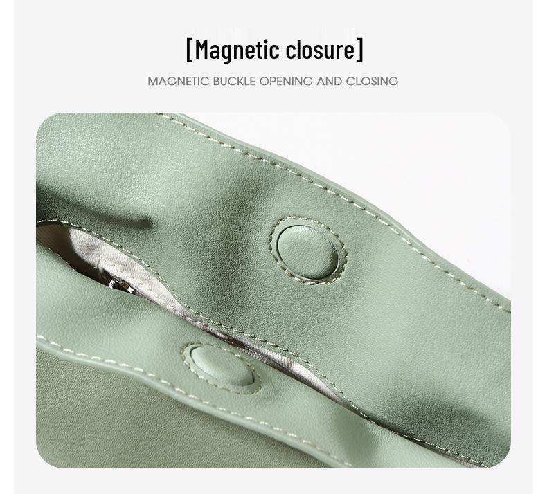 Lambskin Cloud Drawstring Bag: High-End Leather, Large Capacity, Crossbody & Underarm Style