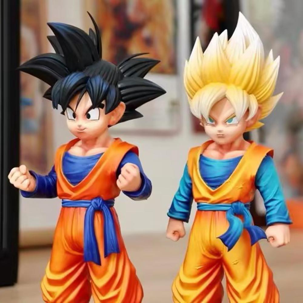 4 Pcs/Set 18-20cm Middle Size Dragon Ball Figure Super Saiyan Son Goku Torankusu Trunks Goten Figurine Model Dolls