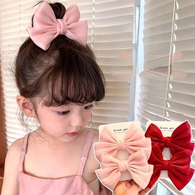 Nové módní dětské mašličky do vlasů Černá červená Růžová Princess Barrettes Girls Dětské dětské vlasové doplňky