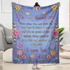 Love Support Daughter Blanket Soft Warm Cozy Great for Picnics Office Bed All-Season Use Modern Perfect Gift for Relatives and Friends