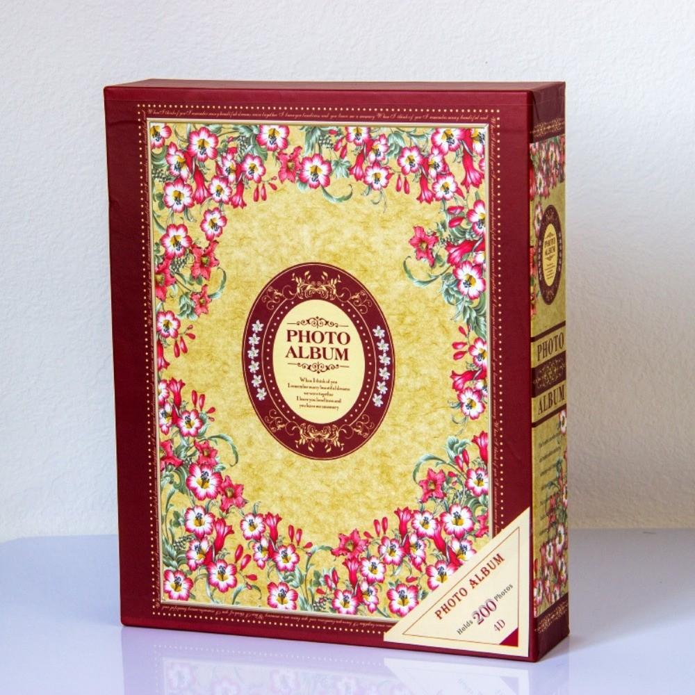 

6 Inch 200 Pockets Photo Album Laminated Insert Pocket Slip-in Picture Albums Large Capacity Scrapbook Album Photo Collection