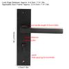 Space Aluminum Bedroom Door Lock Home Security Bedroom Handle Lock with Keys Screw Black