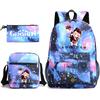 Three-piece Backpack Versatile High School Travel Bag