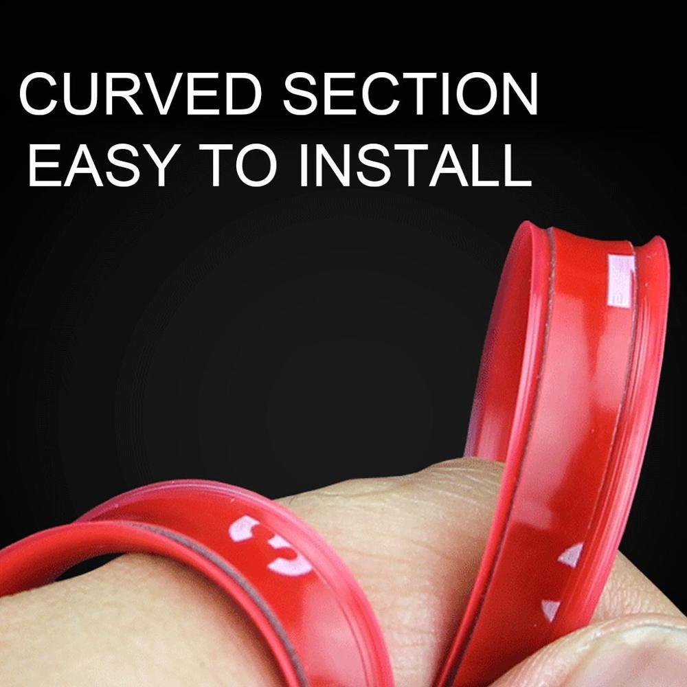 8M/Roll Car Wheel Hub Tire Protection Ring Anti-collision Strip Rubber Mounding Trim Tire Guard Line