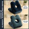 Portable Double-Sided Nap Pillow Hollow Design Breathable Office Rest Pillow Cute Supportive Sleeping Pillow Lunch Break
