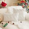 Weihnachts-Kissenbezug Plüsch Schneeflocke Weihnachtsbaum Gestickt Haar Wohnzimmer Sofa Kissen Festliche Party Dekoration Kissenbezug